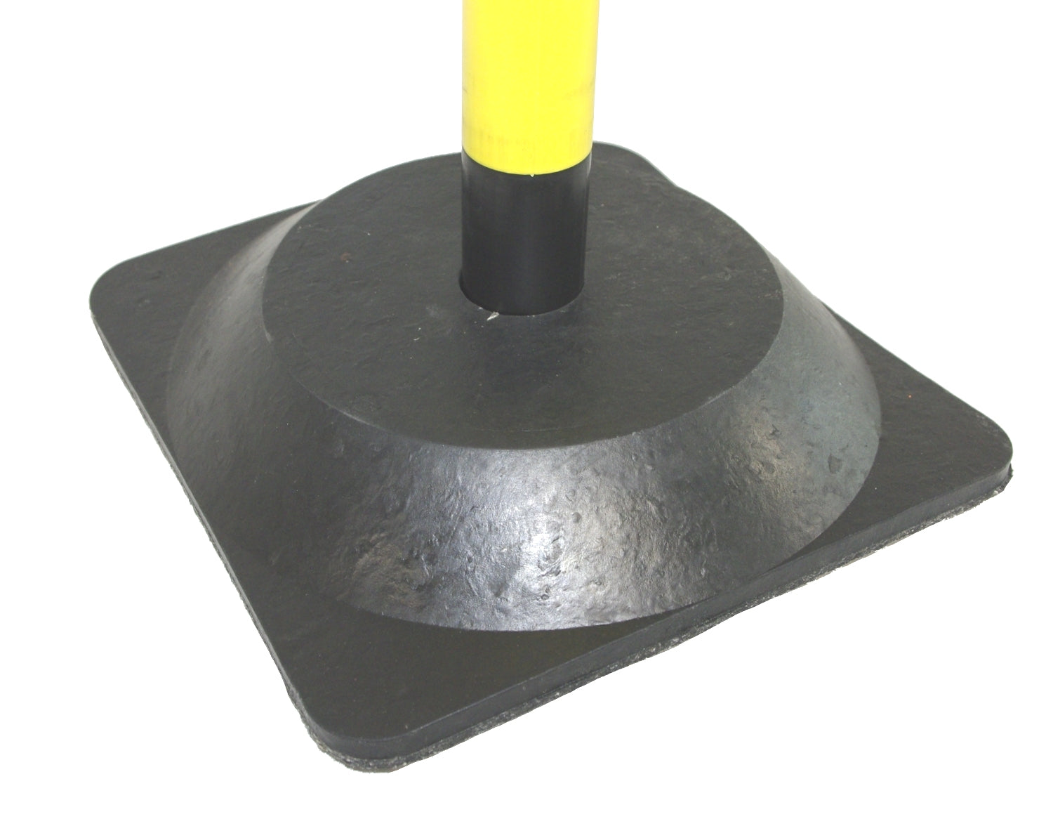 FLUID 90024 Kunststoff Kettenpfosten Kettenständer Schwarz Gelb Höhe 850mm