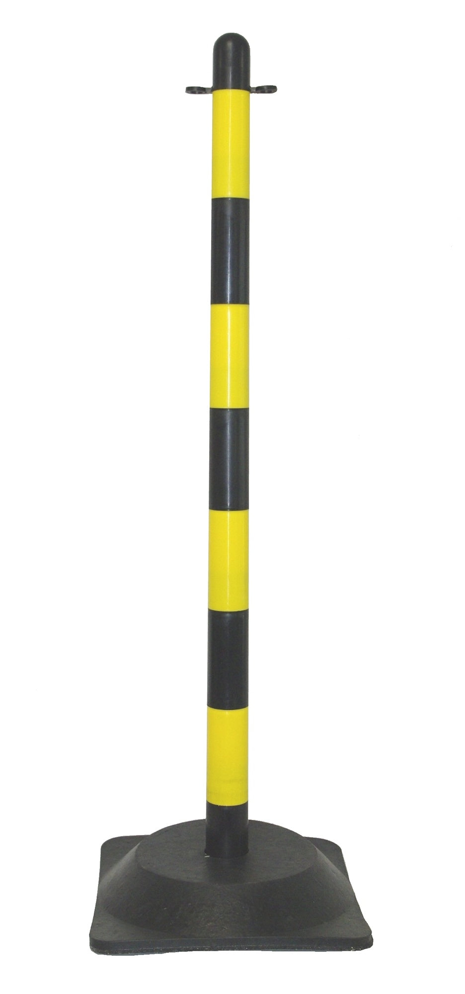 FLUID 90024 Kunststoff Kettenpfosten Kettenständer Schwarz Gelb Höhe 850mm