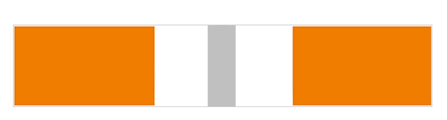 FLUID 60006 Absperrgirlande aus Kunststoff 6m REFLEX-Ausführung nach DB / Deutsche Bahn Norm