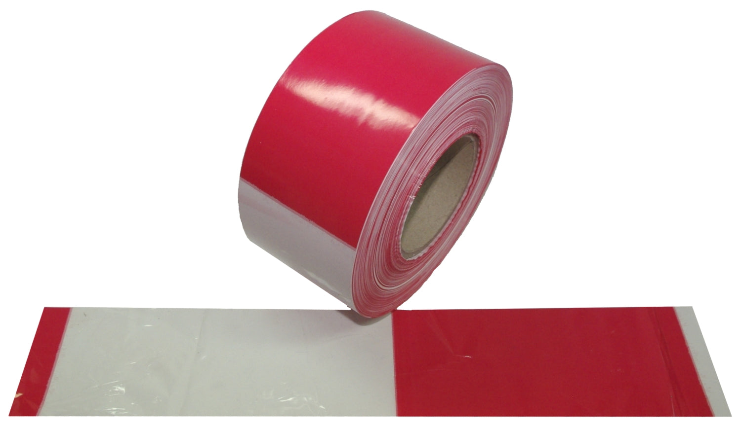 FLUID 10020 Absperrband Warnband EXTREM REISSFEST Rot Weiß gerade / geblockt Länge 500m