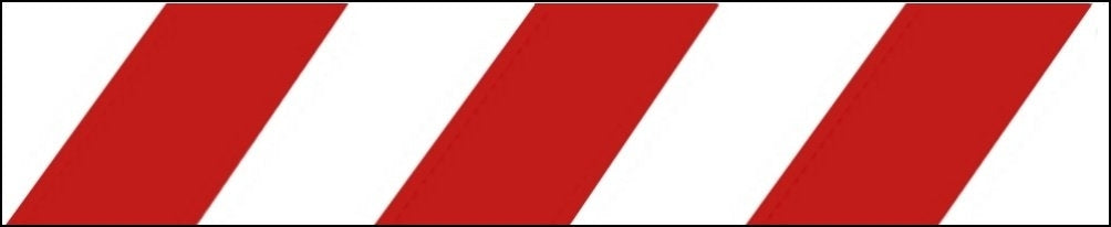 FLUID 100211 Absperrband Warnband EXTREM REISSFEST Rot Weiß quer gestreift Länge 250m