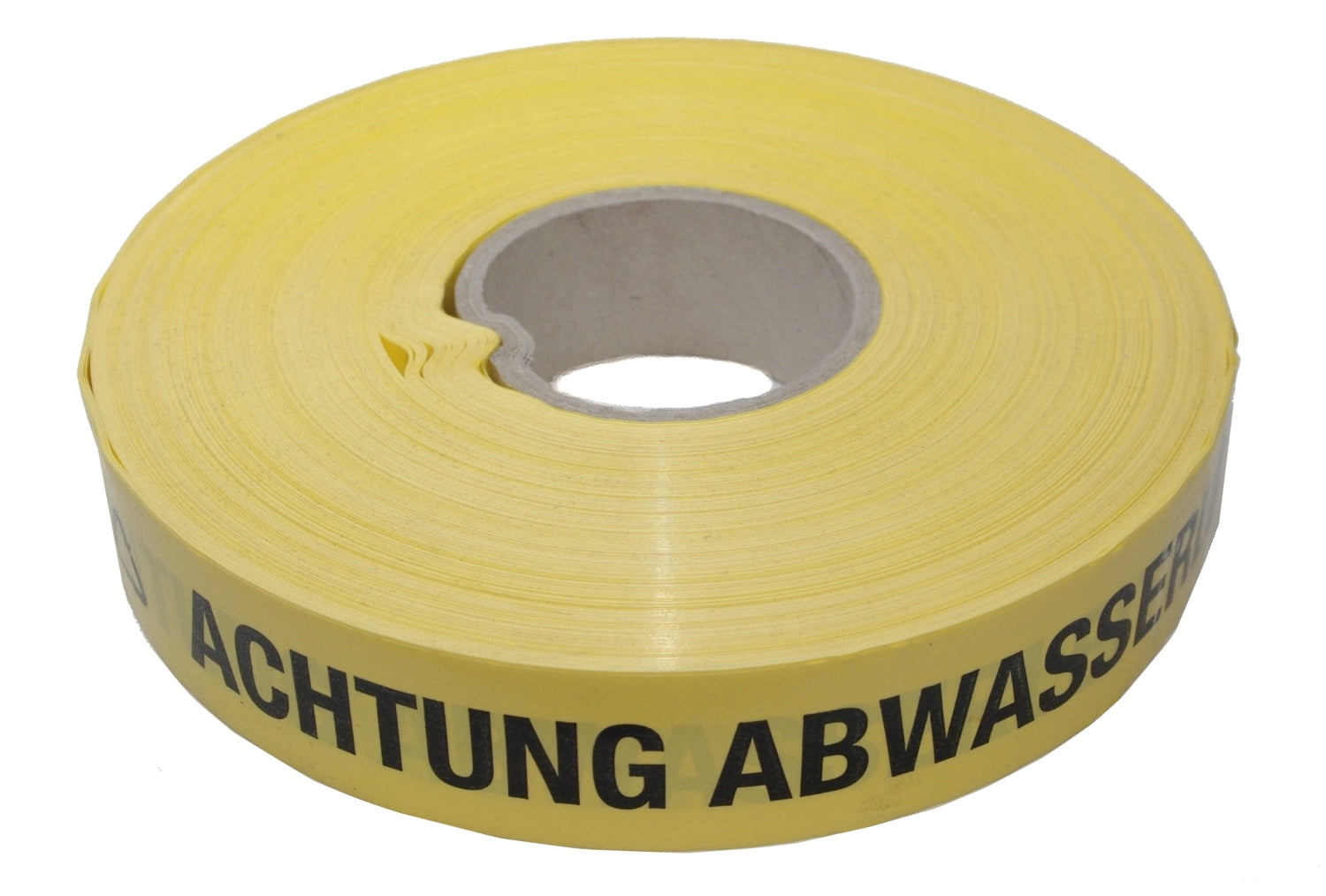 FLUID 20011 Trassenwarnband aus PE Gelb mit Aufdruck ACHTUNG ABWASSERLEITUNG Länge 250m