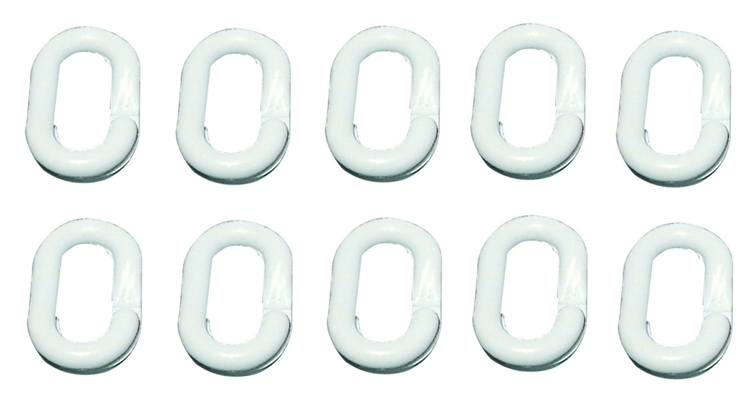 FLUID 50026-Weiß Satz Zubehör Gliederkette Verbindungsglieder Kunststoff Weiß Ø6mm 10 teilig