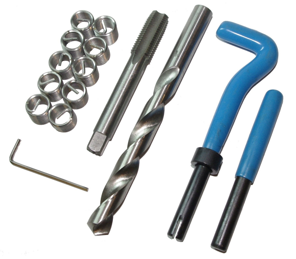SATRA S-9010612A Satz Gewindereparatur M12x1.5 Gewinde Set 15 tlg. inkl. Bohrer