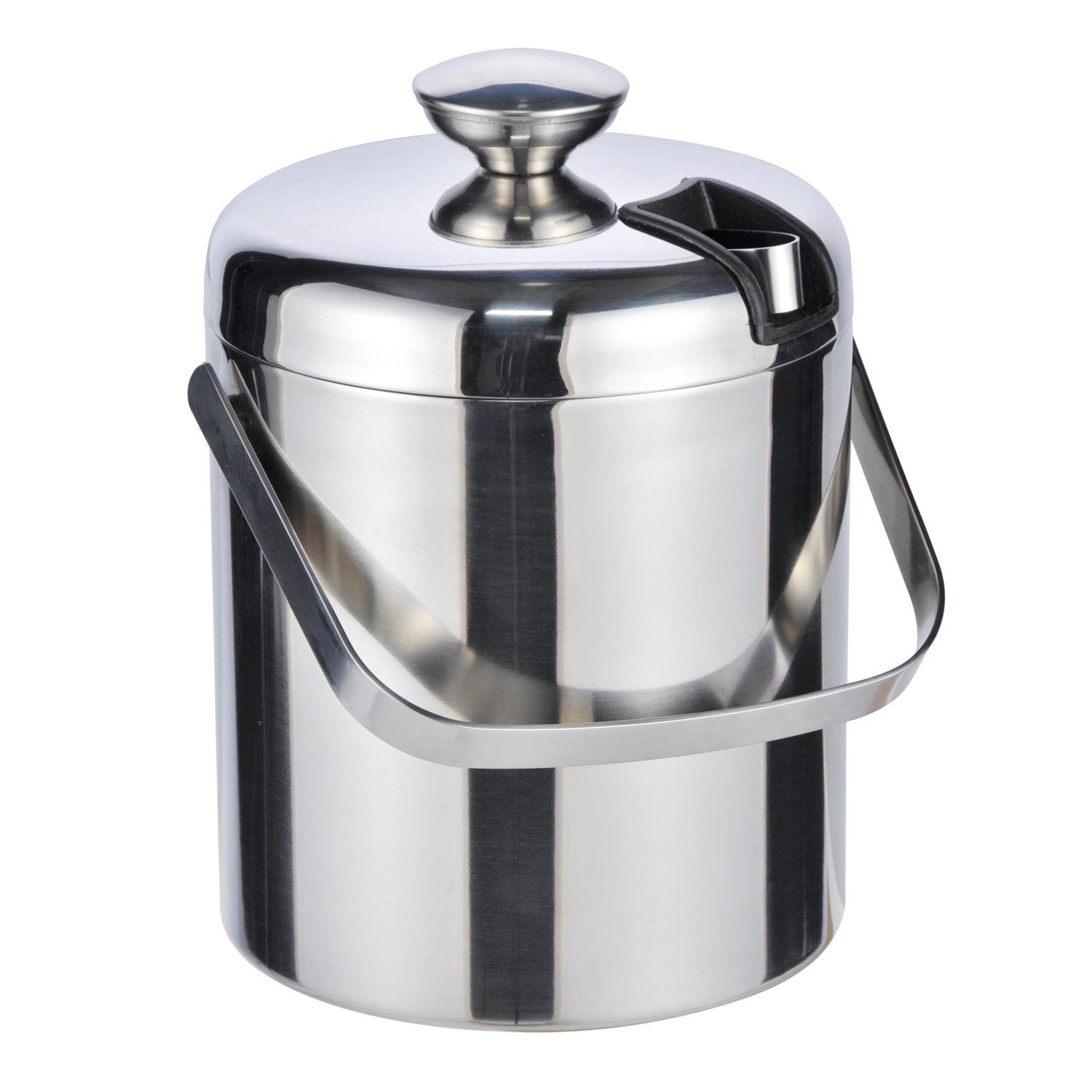 Haushalt International 14036 Eiseimer mit Deckel und Zange Ø15cm Höhe 20cm