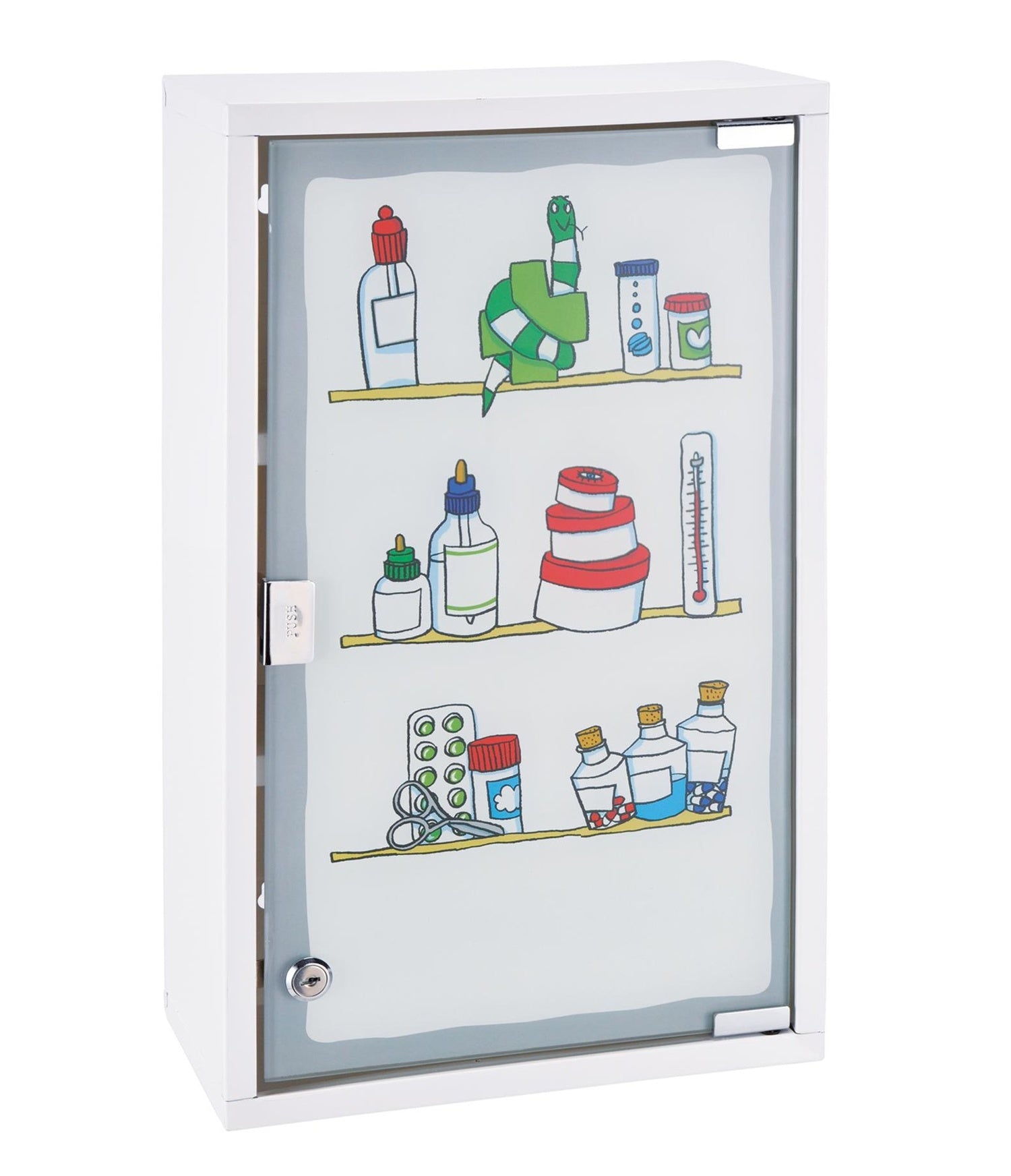 Haushalt International 33283 Medizinschrank bedruckt Hausapotheke
