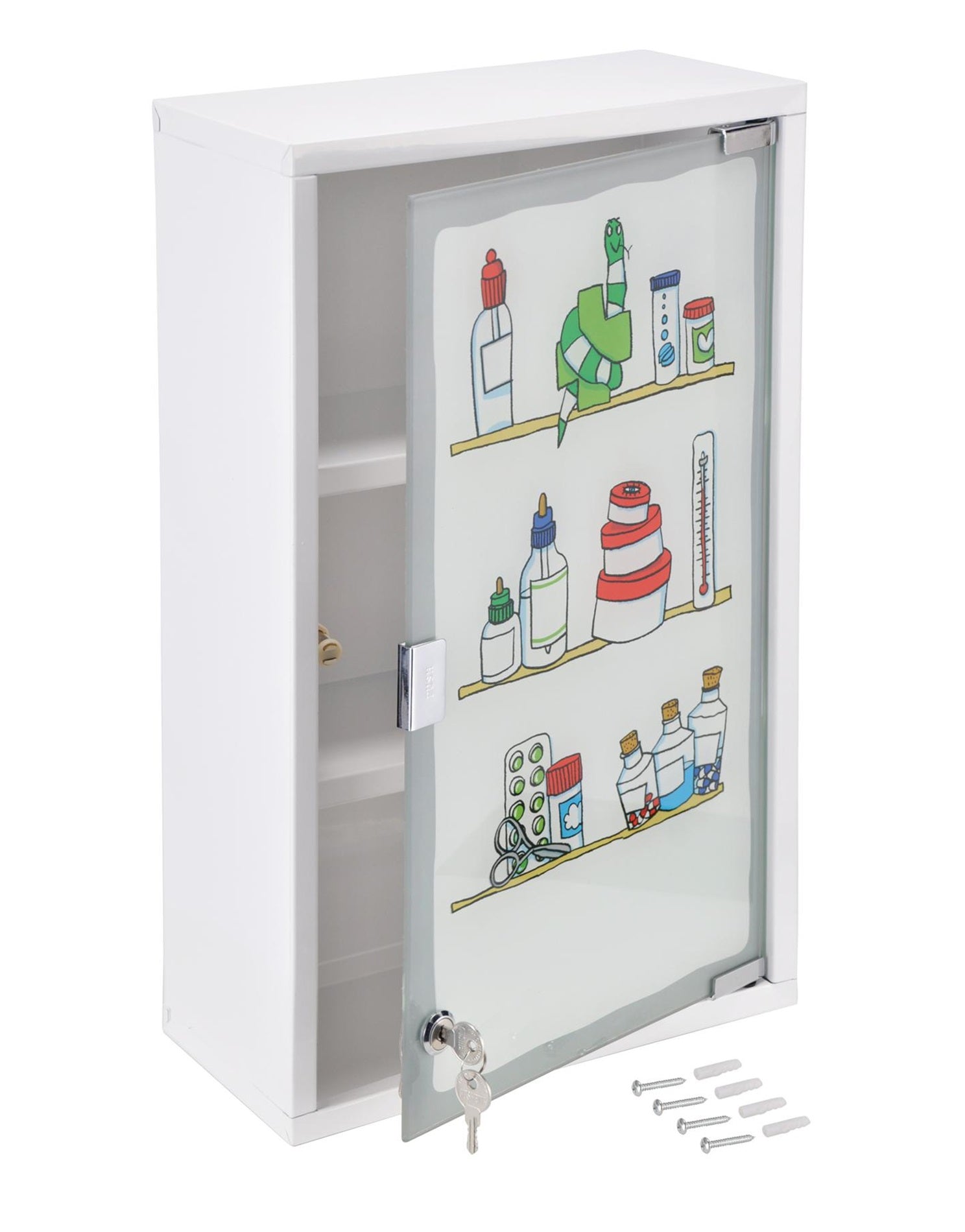 Haushalt International 33283 Medizinschrank bedruckt Hausapotheke