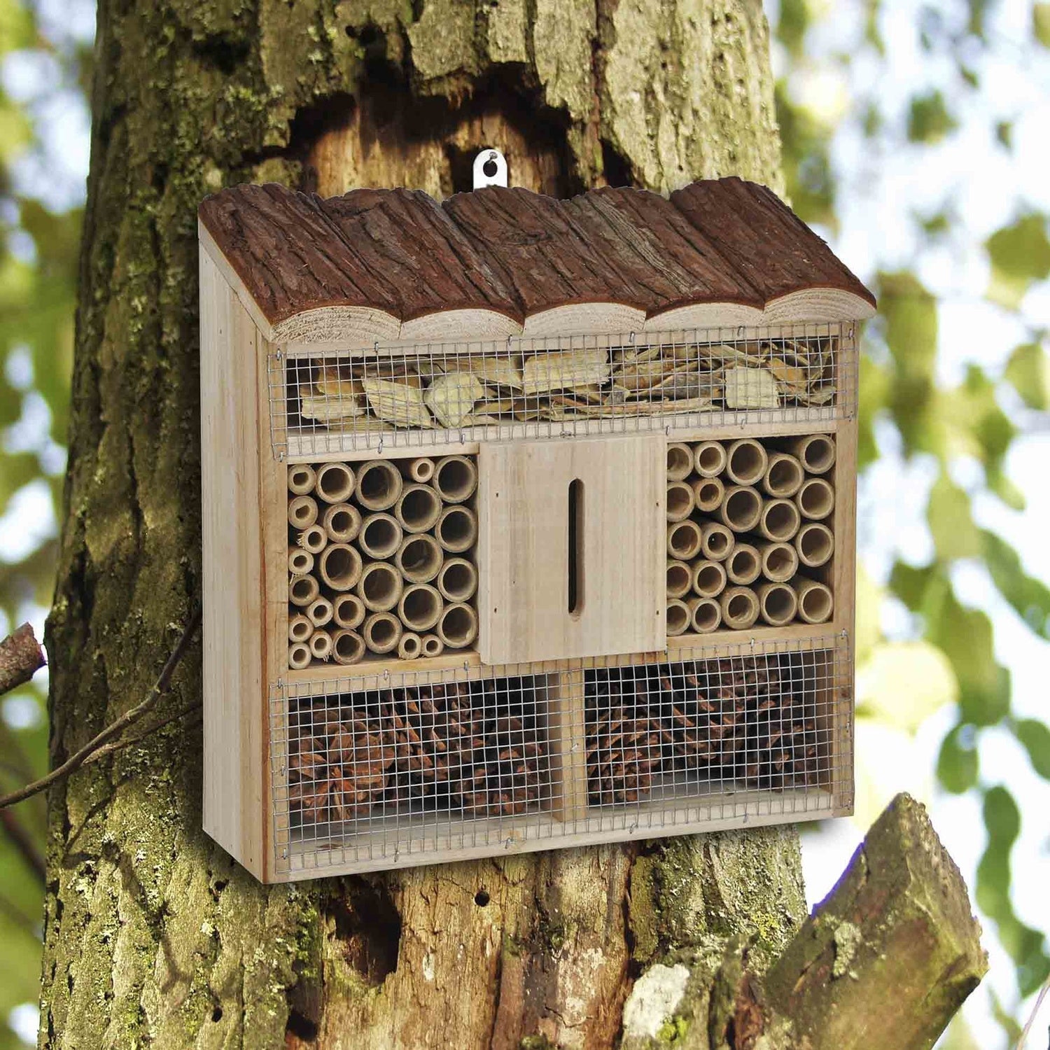 Haushalt International 57205 Insektenhotel 30 x 9,5 x 30cm