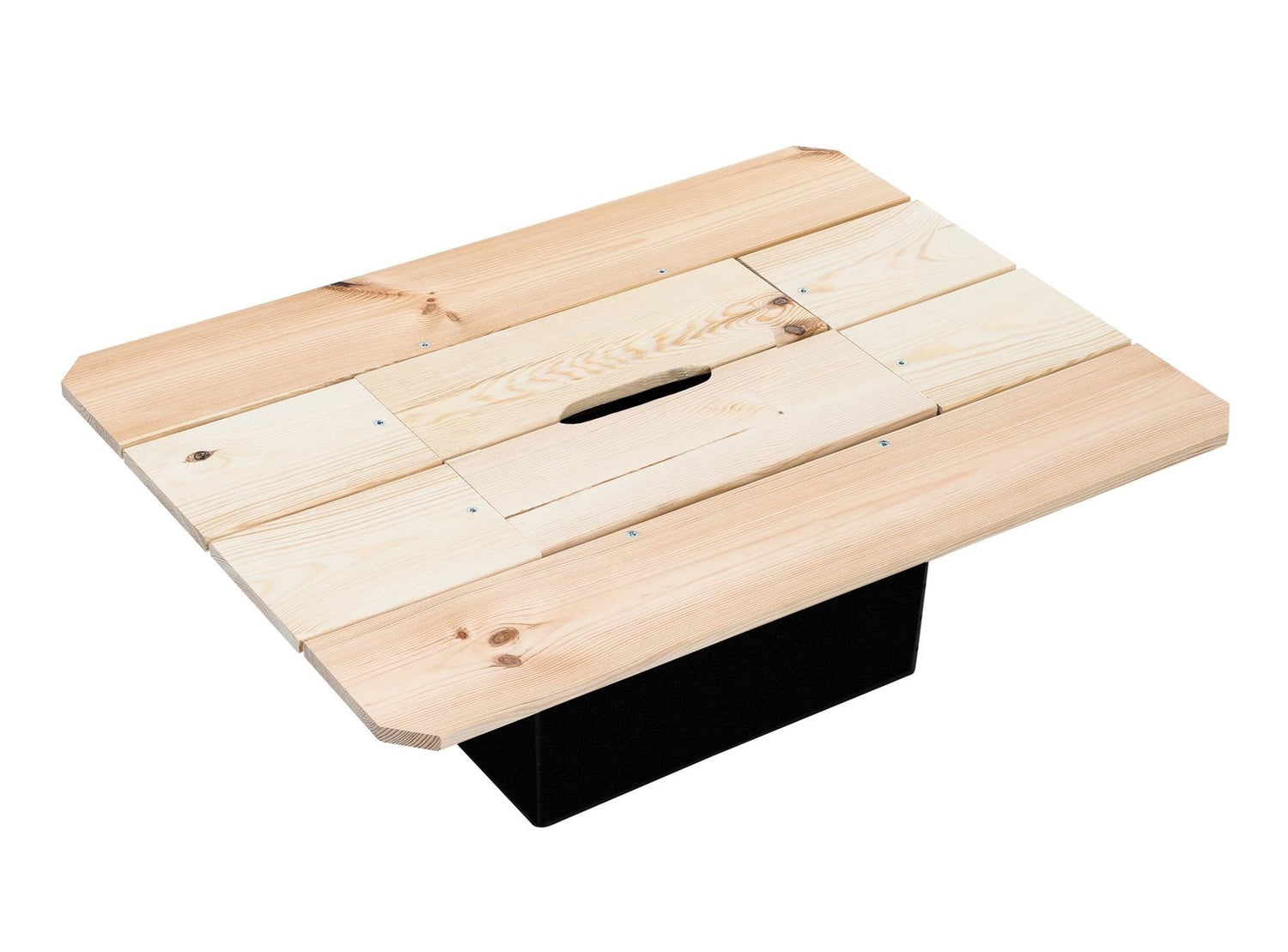 Haushalt International 64044 Bierkasten Holztisch mit Deckel 79 x 57,5 x 10,5cm