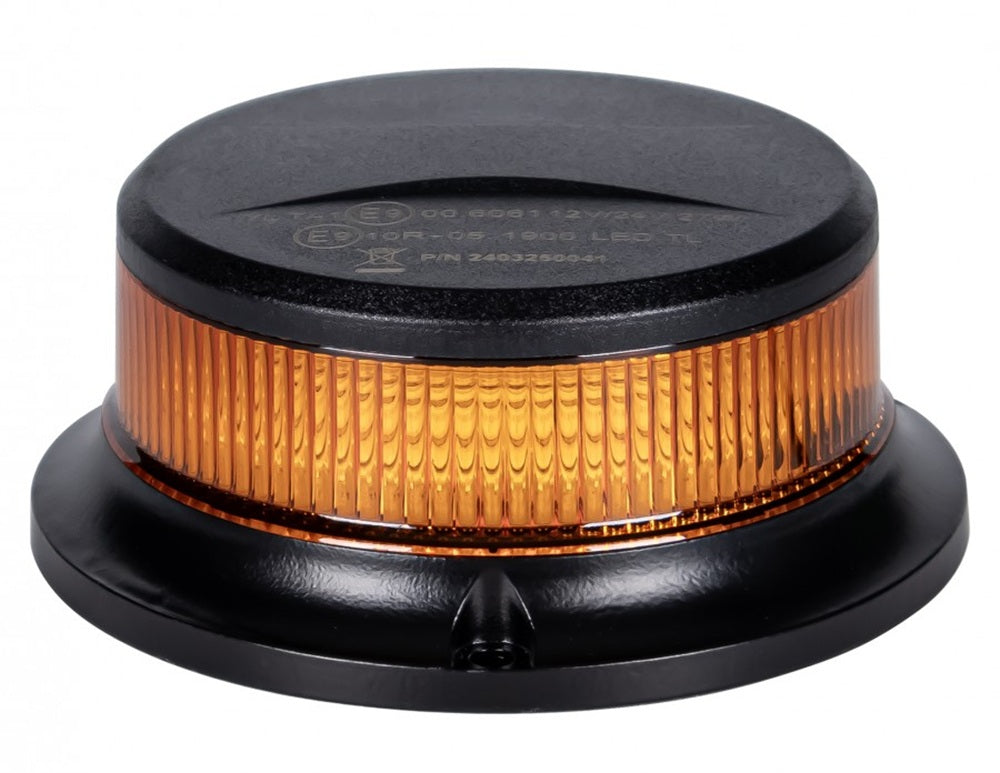 KAMAR ALR0054 LED Warnleuchte Truck LED Pico 18x LED orange mit Magnetfuß 12/24 Volt