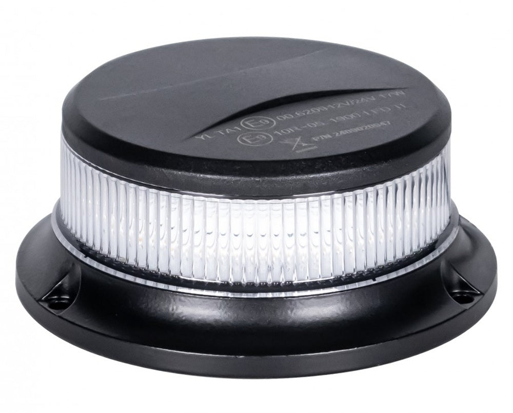 KAMAR ALR0054-W LED Warnleuchte Truck LED Pico 18x LED weiß mit Magnetfuß 12/24 Volt