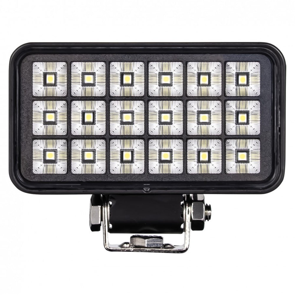 KAMAR L0169 LED Arbeitsscheinwerfer 18x LED mit Schalter Flood 12/24 Volt