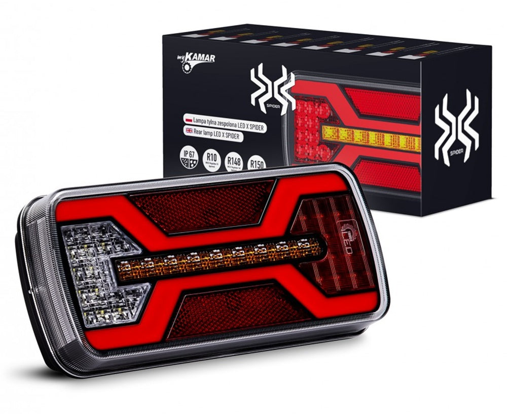 KAMAR L2425 LED Rückleuchte X-SPIDER 1 COF 69x LED 10-30 Volt