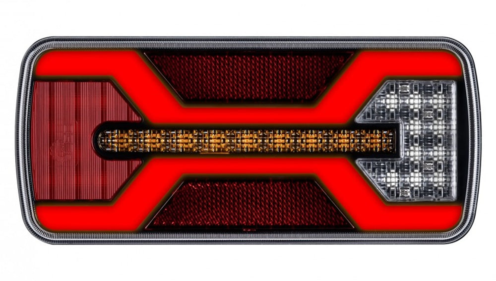 KAMAR L2430 LED Rückleuchte X-SPIDER 1 P/M NPL Bajonett 69x LED Nebelschlusslicht Kennzeichenlicht 10-30 Volt
