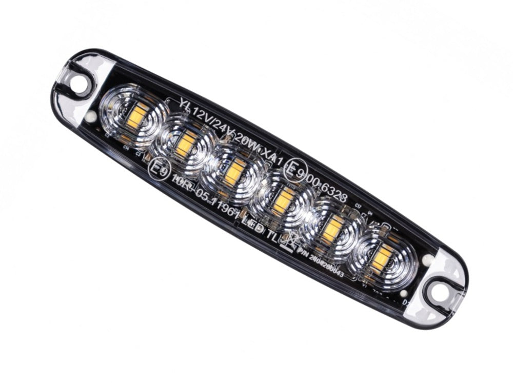 KAMAR LW0038-2 LED Blitzleuchte 6x LED Slim 12/24 Volt Strobo Lampe