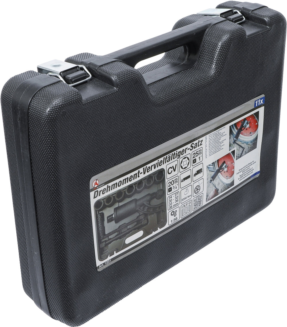 BGS DIY 1231 Satz Drehmoment Vervielfältiger Antreib 25mm (1") 3200Nm