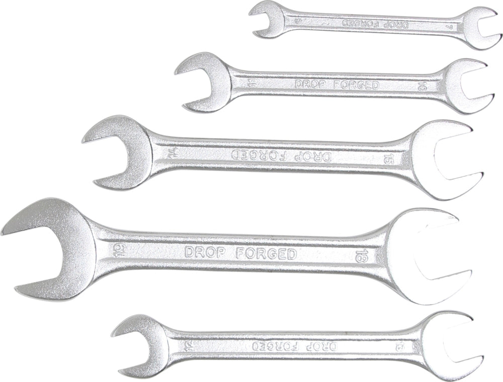 BGS DIY 1234 Satz Doppelmaulschlüssel SW 6 x 7 - 18 x 19mm metrisch warm geschmiedet 6 teilig