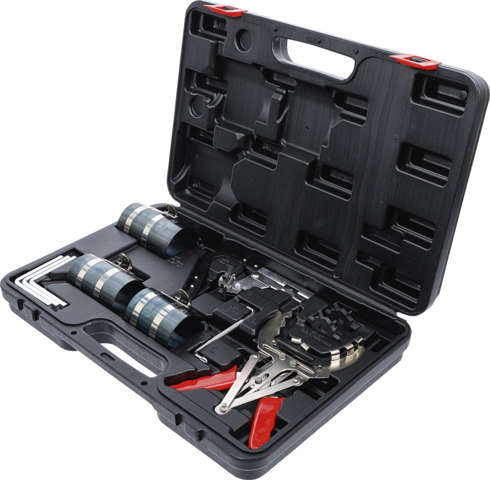 BGS DIY 1890 Set Werkzeug 3 x Kolbenringspannbänder & Zange & Rungnutreiniger