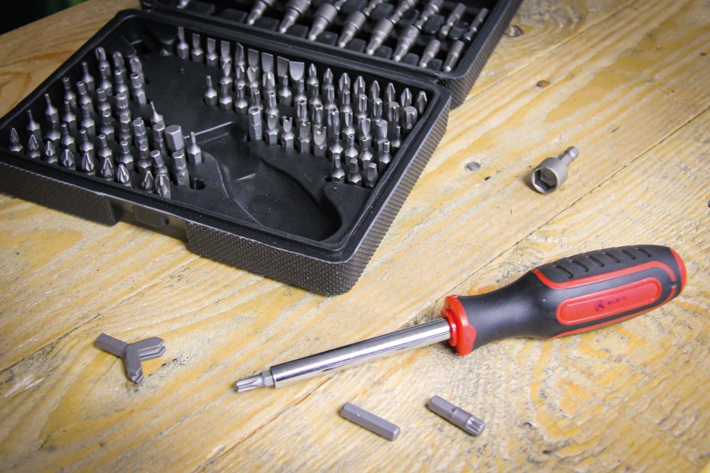 BGS DIY 20101 Satz Bits Universal Antrieb 6,3mm (1/4") 122 teilig