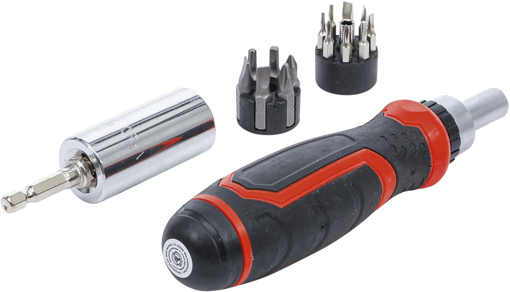 BGS DIY 20817 Satz Präzisions Bits Multieinsatz Ratschendrehgriff umschaltbar