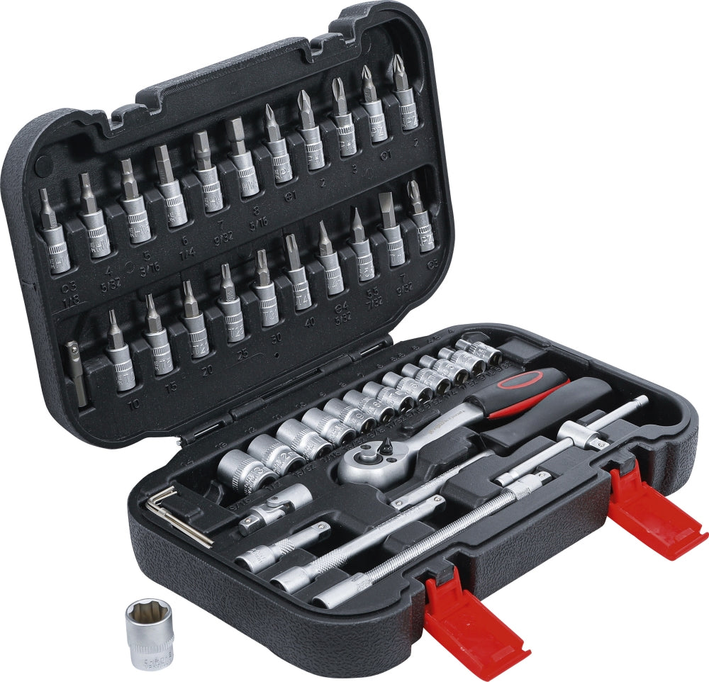 BGS DIY 2142 Satz Steckschlüssel Super Lock Antrieb 6,3mm (1/4") 46 teilig