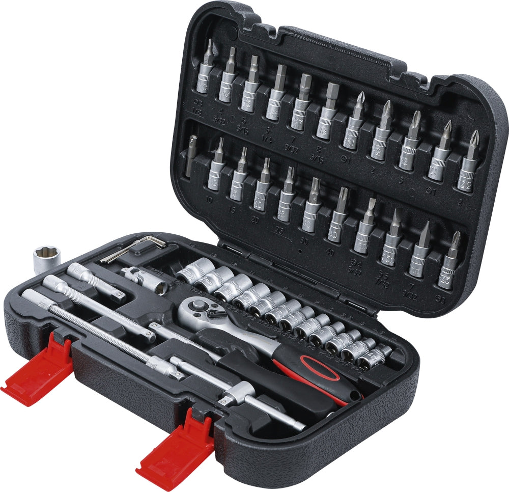 BGS DIY 2142 Satz Steckschlüssel Super Lock Antrieb 6,3mm (1/4") 46 teilig