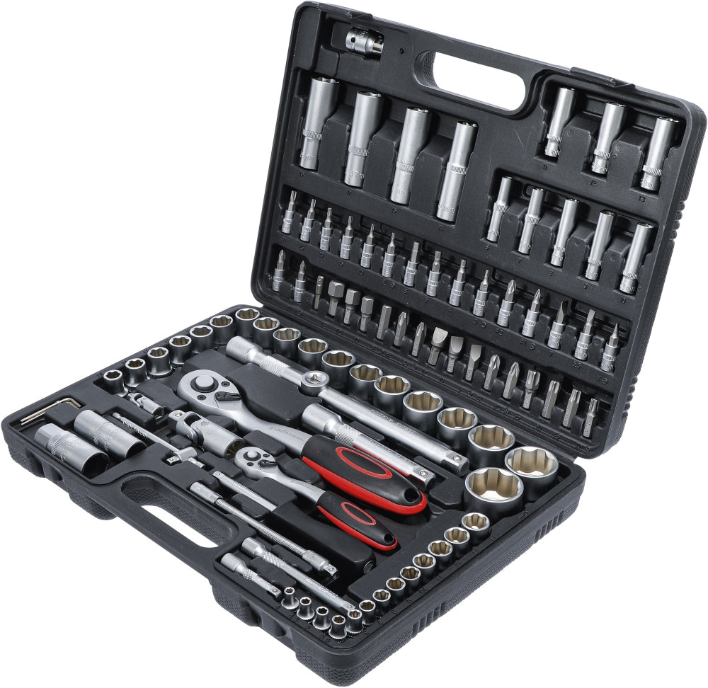 BGS DIY 2296 Satz Steckschlüssel Super Lock Antrieb 6,3mm (1/4") & 12,5mm (1/2") 94 teilig