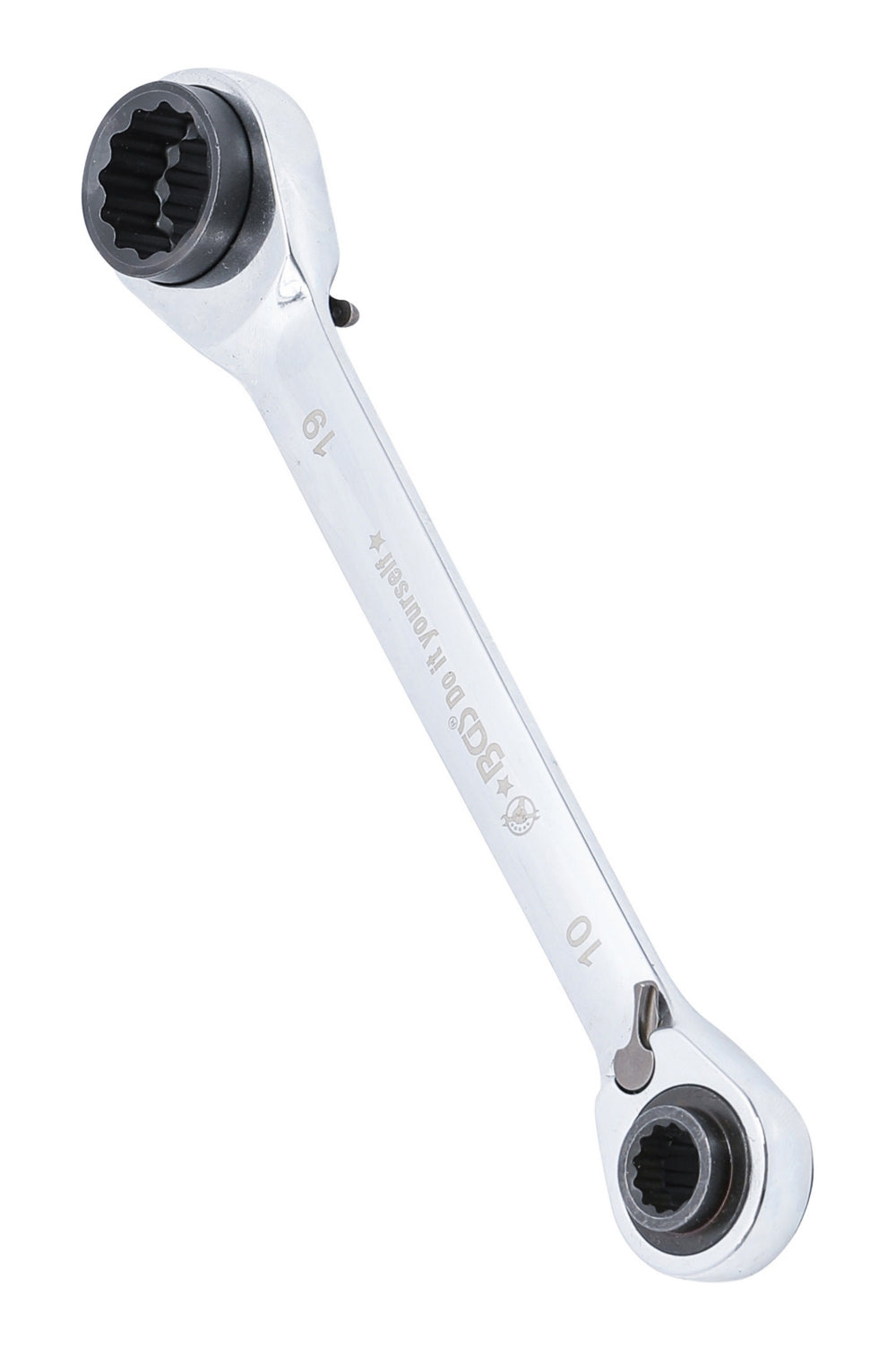 BGS DIY 30007 Ratschenringschlüssel "4 in 1" SW 10 x 13mm & 17 x 19mm metrisch