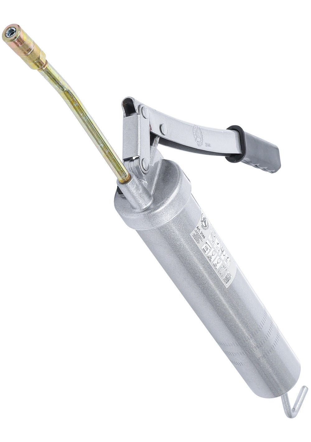 BGS DIY 3144 Fettpresse Handhebelpresse mit Mundstück und Düsenrohr