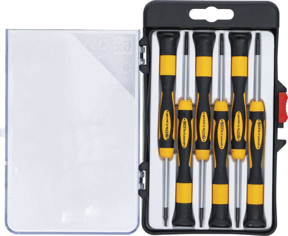 BGS DIY 35808 Satz Präzisions Schraubendreher T-Profil (für Torx) 6 teilig