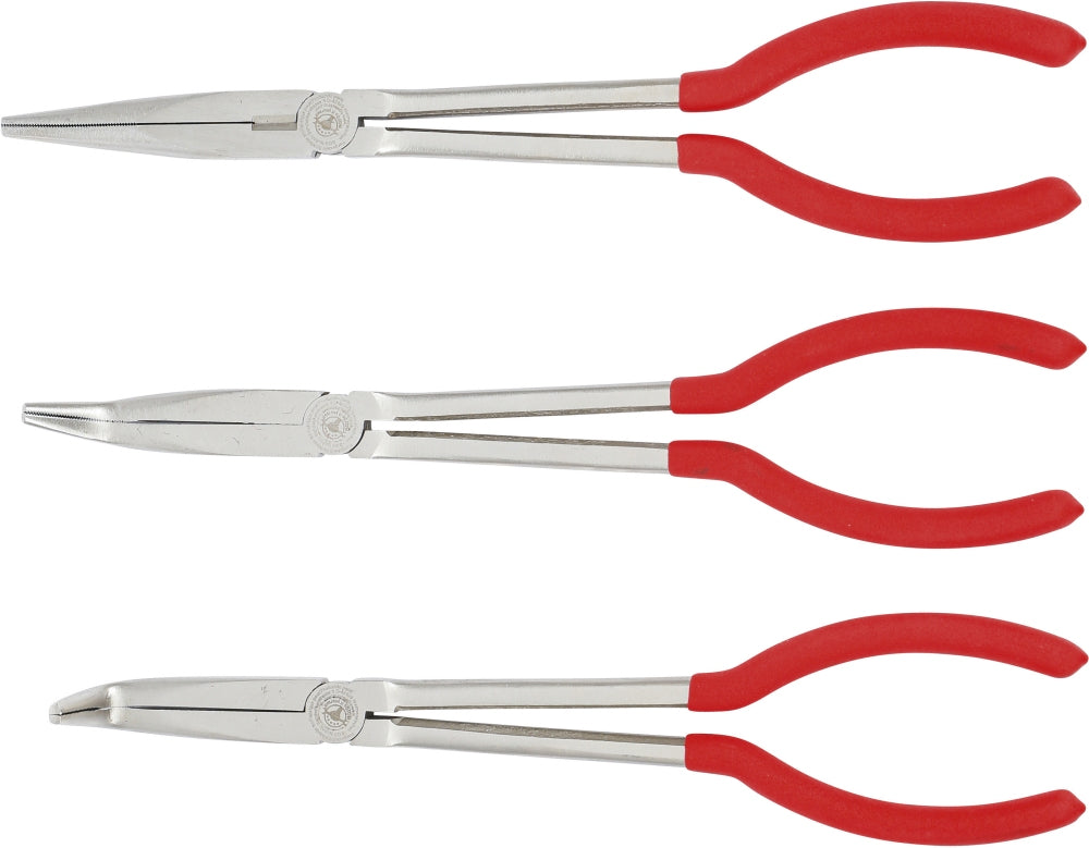 BGS DIY 415 Satz Telefonzangen gerade und gebogen 260 - 285mm 3 teilig