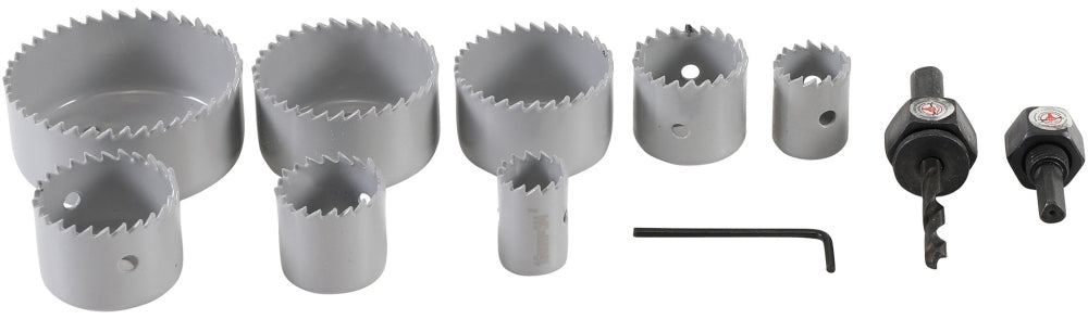BGS DIY 50315 Satz Lochsägen Ø 19 - 64mm Tiefe 24mm 11 teilig