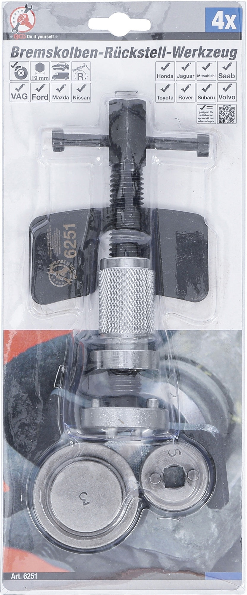 BGS DIY 6251 Rückstellwerkzeug für Bremskolben