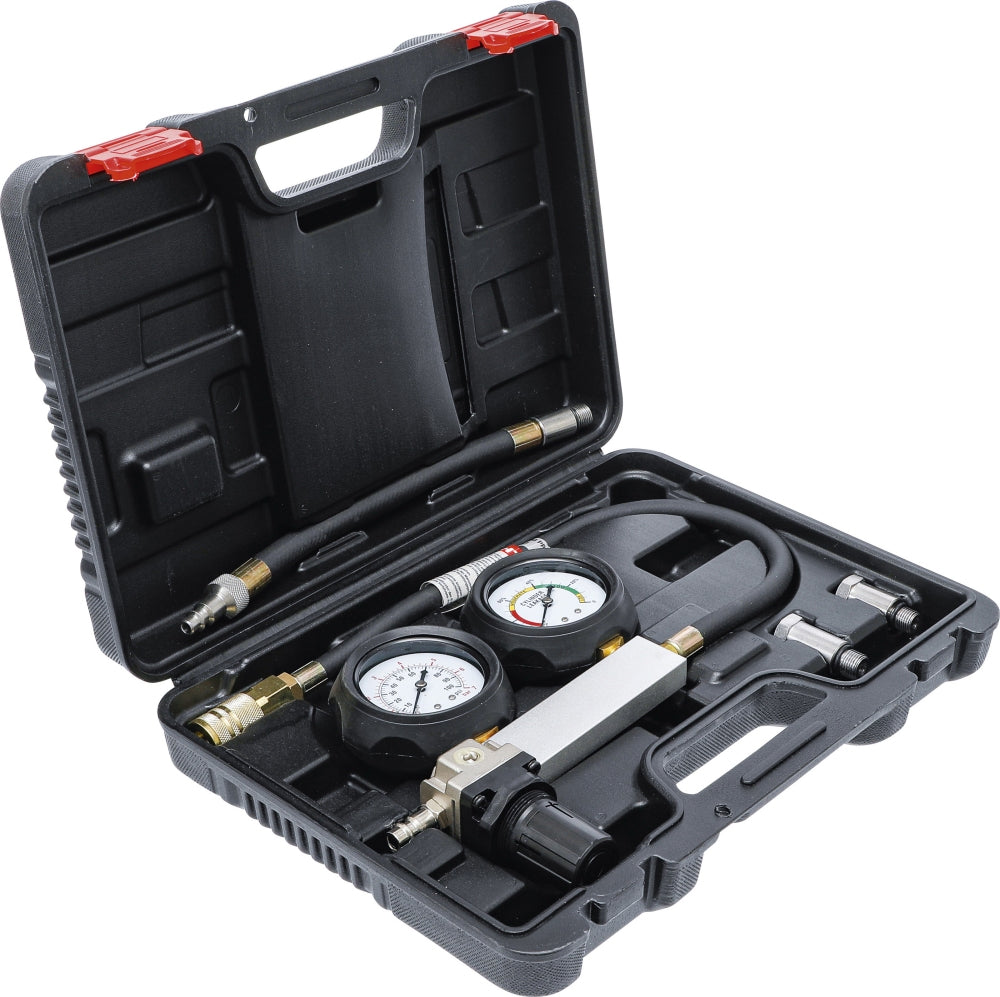 BGS DIY 62646 Satz Druckverlust Tester für Benzinmotoren mit Zündkerzengewinde M12 x 1,25 und M14 x 1,25