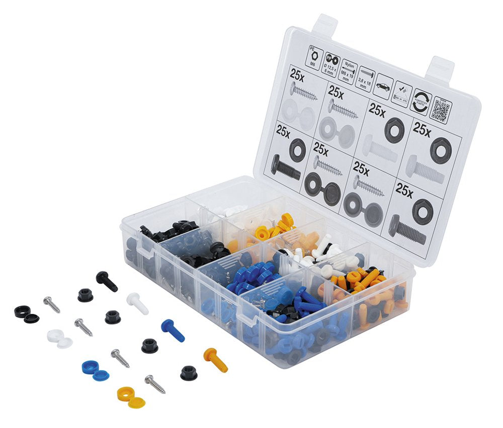 BGS DIY 6793 Sortiment Schrauben, Muttern und Abdeckkappen 400-teilig