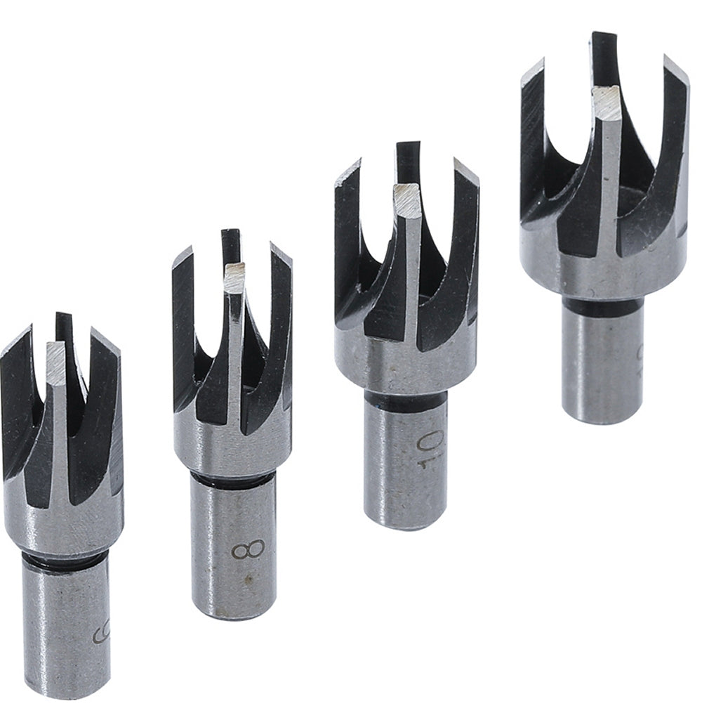 BGS DIY 6838 Satz Zapfenbohrer 6-8-10-13mm 4-teilig