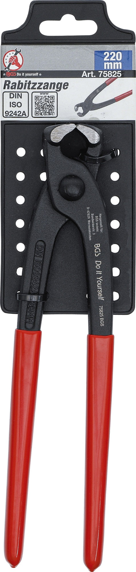 BGS DIY 75825 Rabitzzange DIN ISO 9242A 220mm