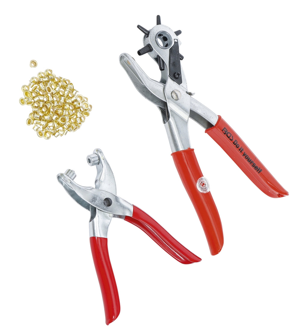 BGS DIY 75840 Satz Revolverlochzange & Ösenzange 102 teilig