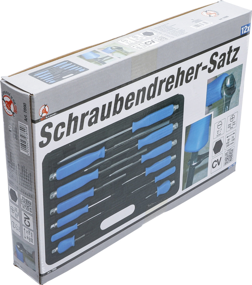 BGS DIY 7890 Satz Schraubendreher 12 teilig