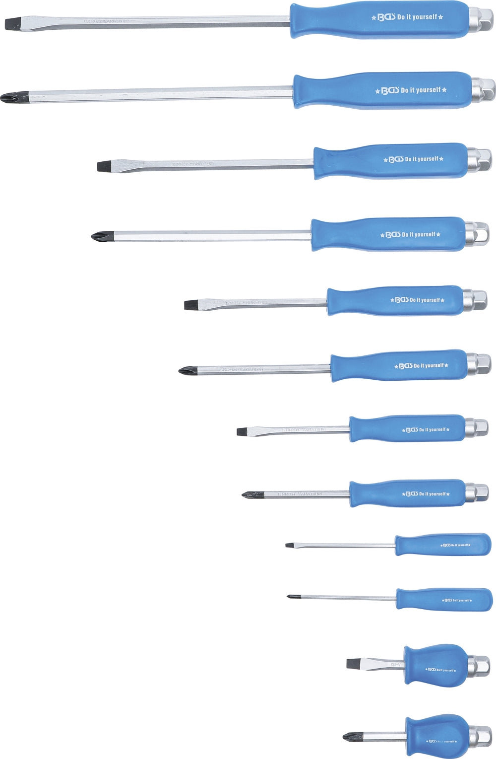 BGS DIY 7890 Satz Schraubendreher 12 teilig