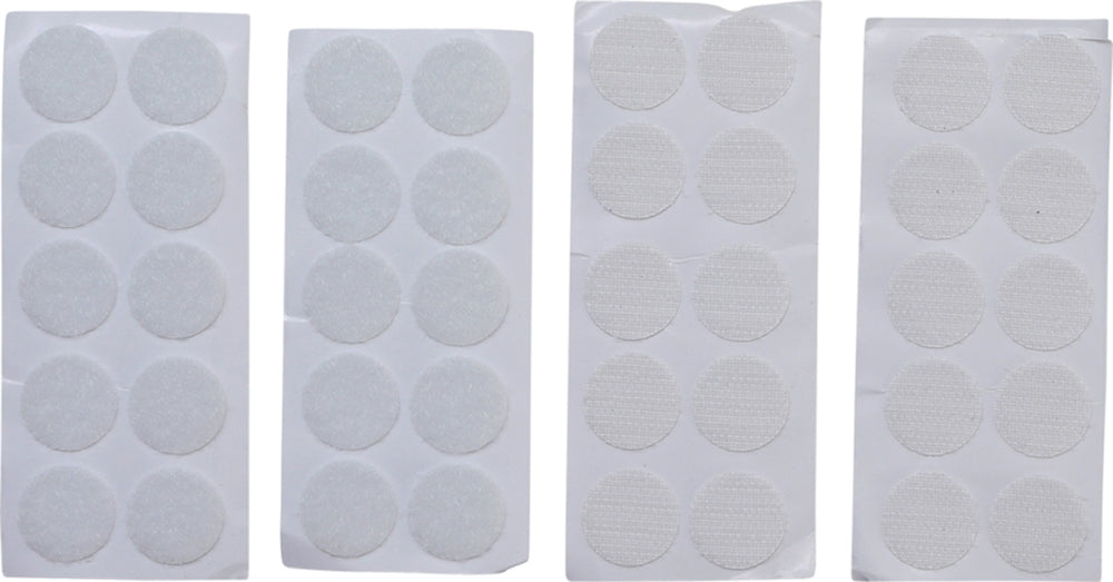 BGS DIY 80555 Klettpunkte selbstklebend weiß 40-teilig