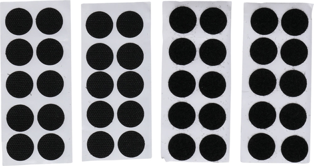 BGS DIY 80557 Klettpunkte selbstklebend schwarz 40-teilig