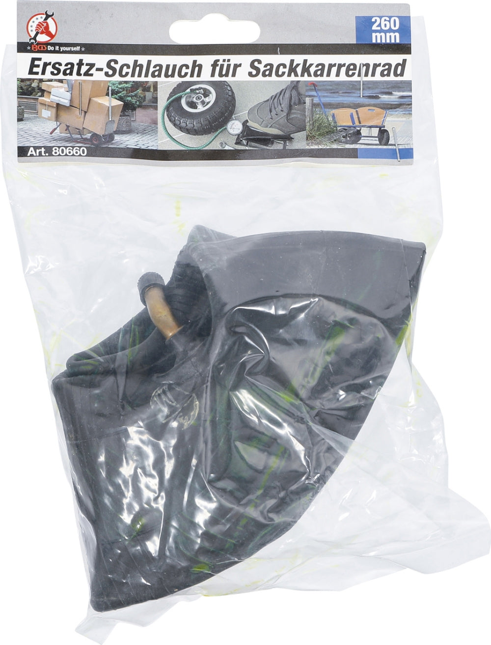 BGS DIY 80660 Ersatzschlauch für Sackkarrenrad 260mm