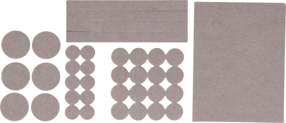 BGS DIY 80715 Satz Filzgleiter beige 38-teilig