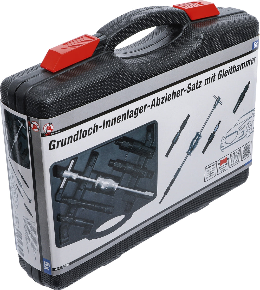 BGS DIY 8598 Satz Grundloch Innenlager Abzieher mit Gleithammer 5 teilig