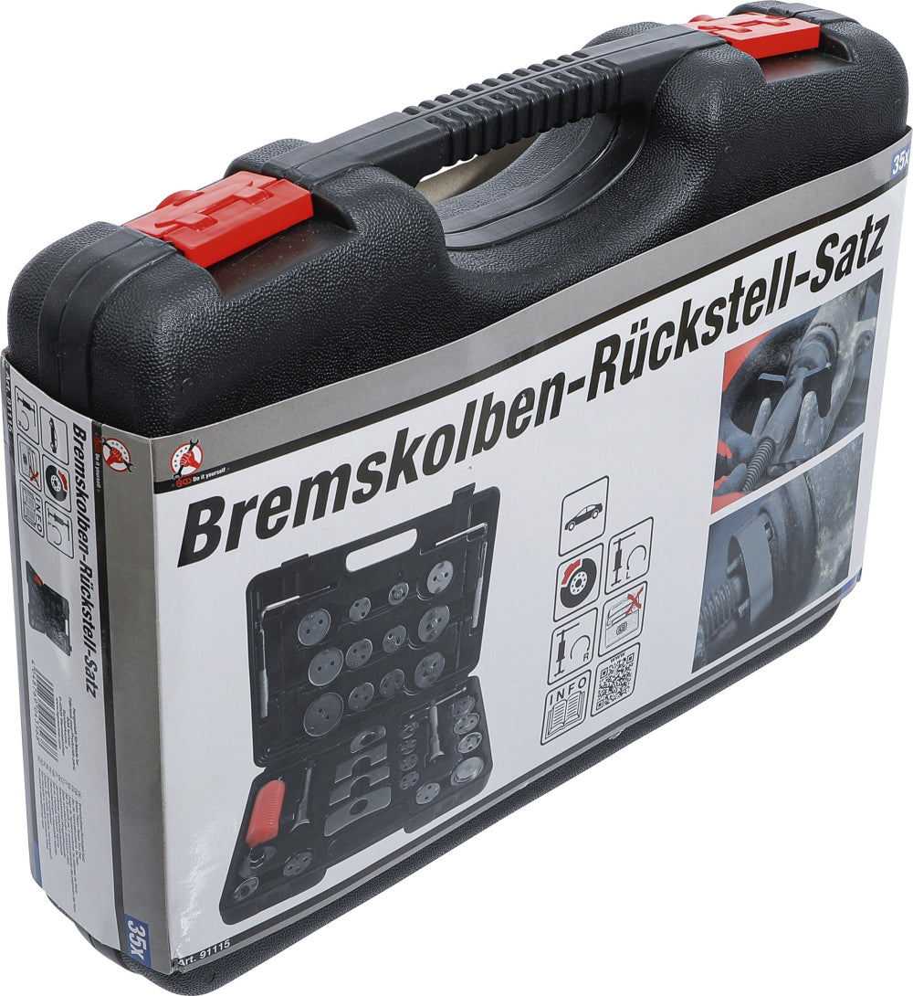 BGS DIY 91115 Satz Rückstellwerkzeug für Bremskolben 35 teilig