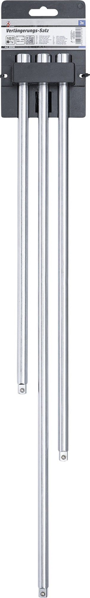 BGS DIY 92236 Satz Verlängerungen 10mm (3/8") Länge 375mm 450mm 600mm