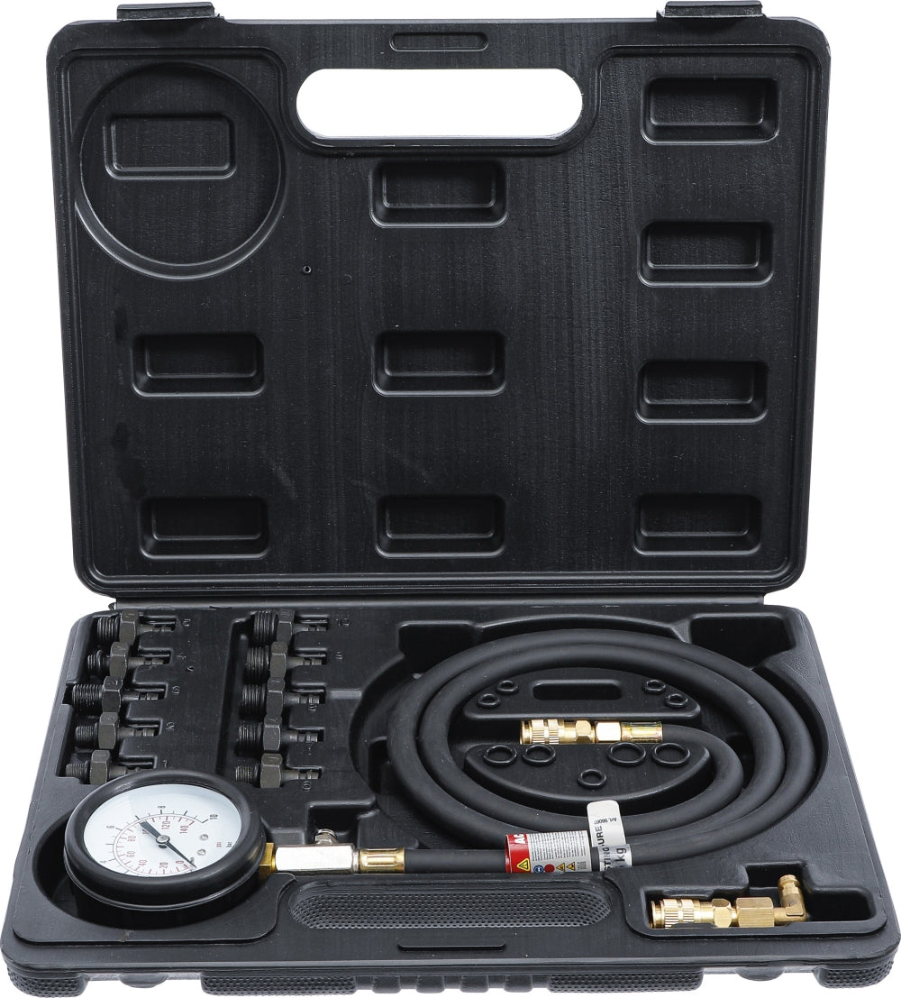 BGS DIY 98007 Öldrucktester mit vielen Adaptern