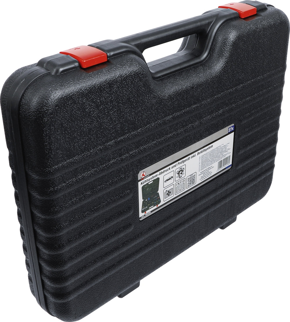 BGS DIY 98098 Kühlsystem Abdruck und Prüfgerät inkl. Befüllsystem 27 teilig