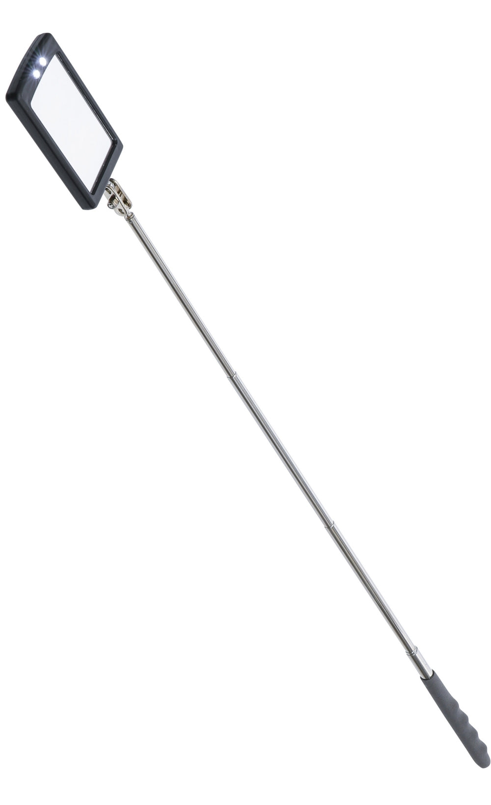 BGS DIY 99302 LED Inspektionsspiegel mit Teleskopfunktion 290 - 876mm inkl. Batterien